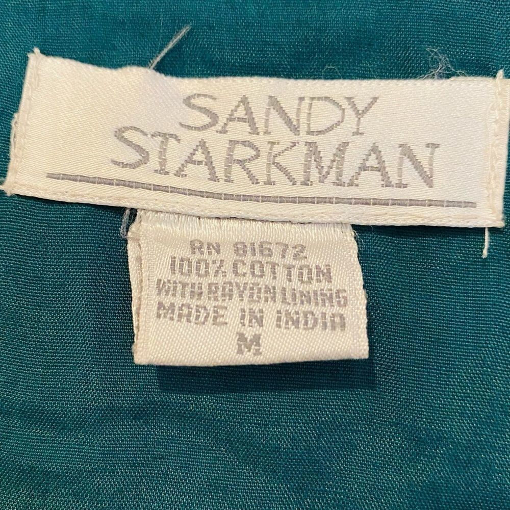 Sandystarkman Multi Color Sequin Plaid Vest Size … - image 5